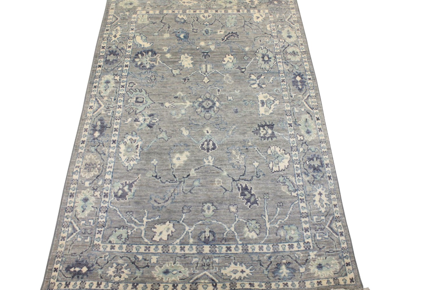 4x6 Oushak Hand Knotted Wool Area Rug - MR028822