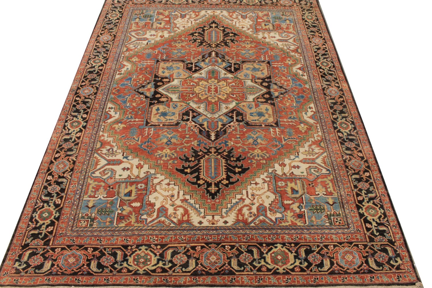 9x12 Heriz/Serapi Hand Knotted Wool Area Rug - MR028894