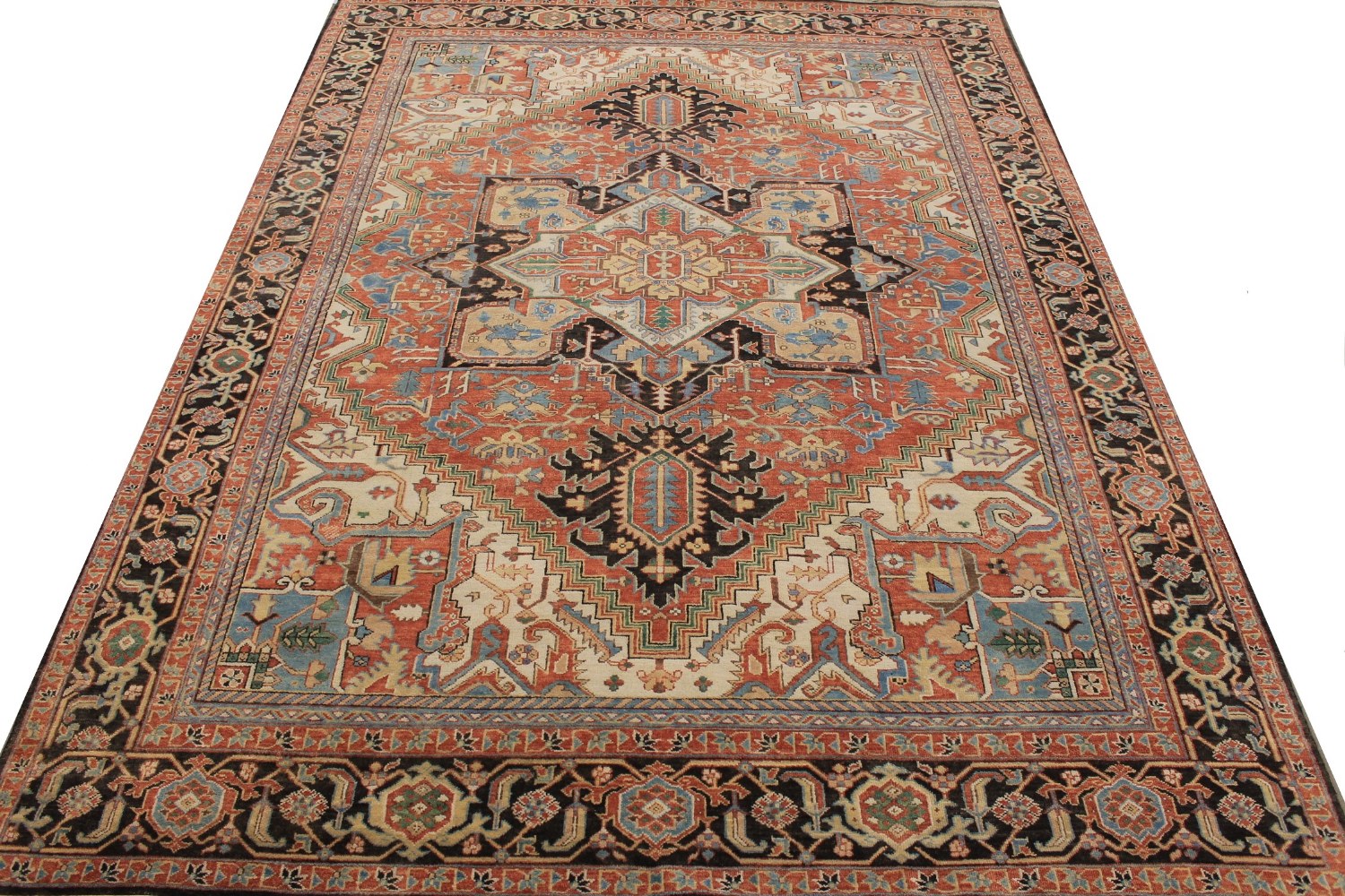 9x12 Heriz/Serapi Hand Knotted Wool Area Rug - MR028894