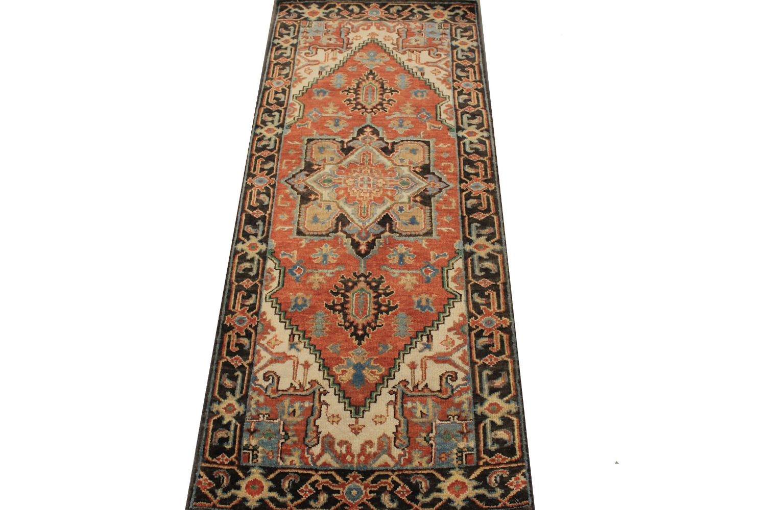 6 ft. Runner  Hand Knotted Wool Area Rug - MR028896