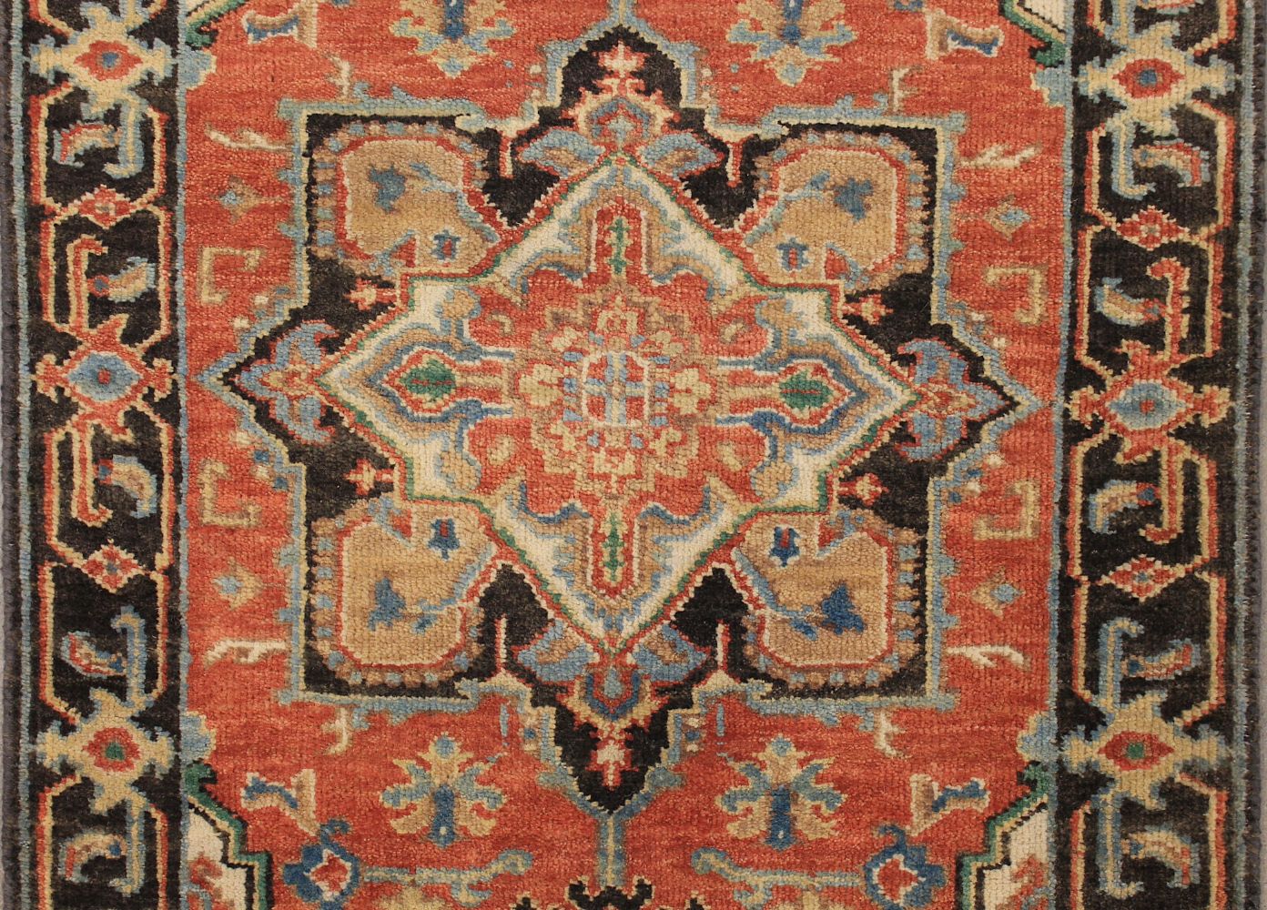 6 ft. Runner  Hand Knotted Wool Area Rug - MR028896