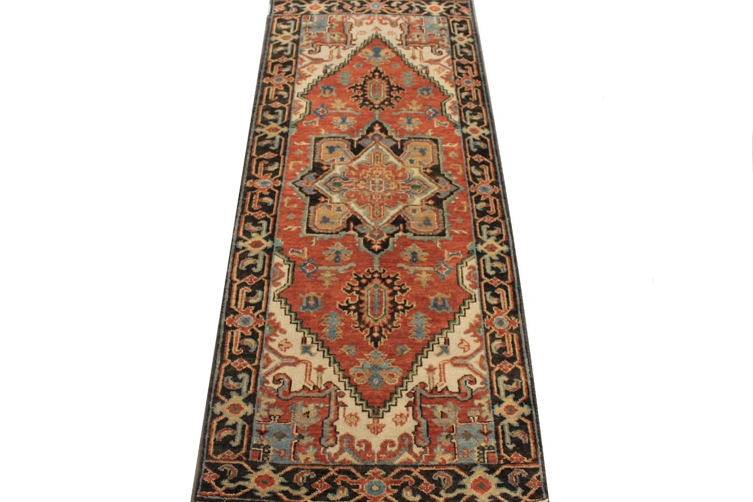 6 ft. Runner  Hand Knotted Wool Area Rug - MR028896