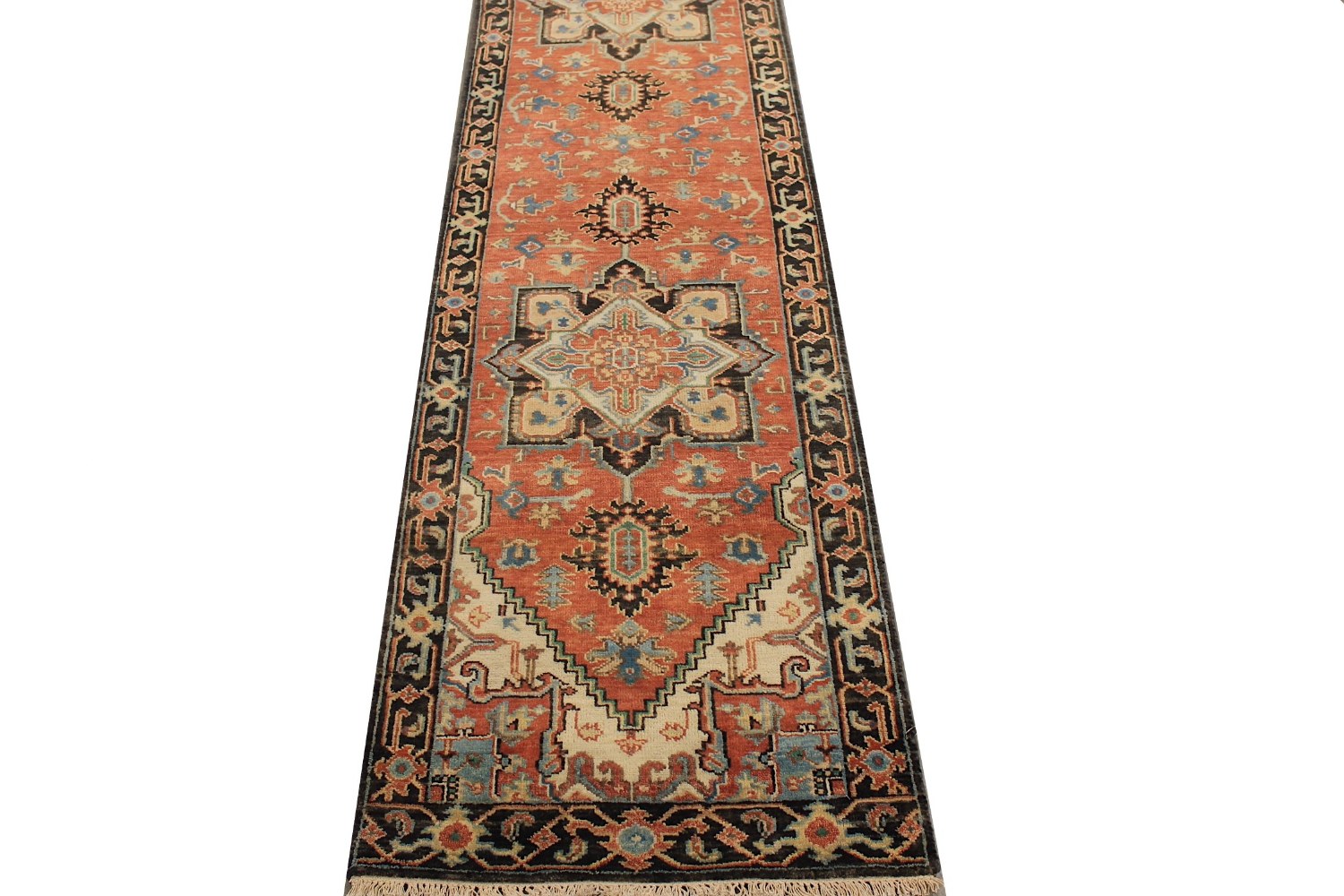 10 ft. Runner Heriz/Serapi Hand Knotted Wool Area Rug - MR028897