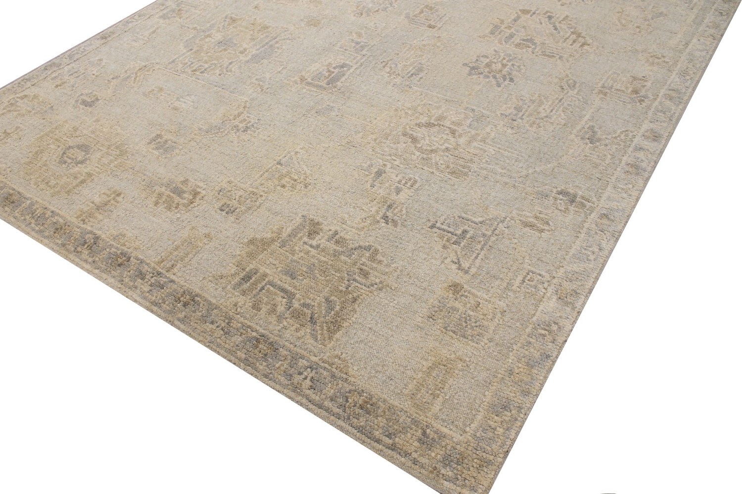 9x12 Oushak Hand Knotted Wool Area Rug - MR028901