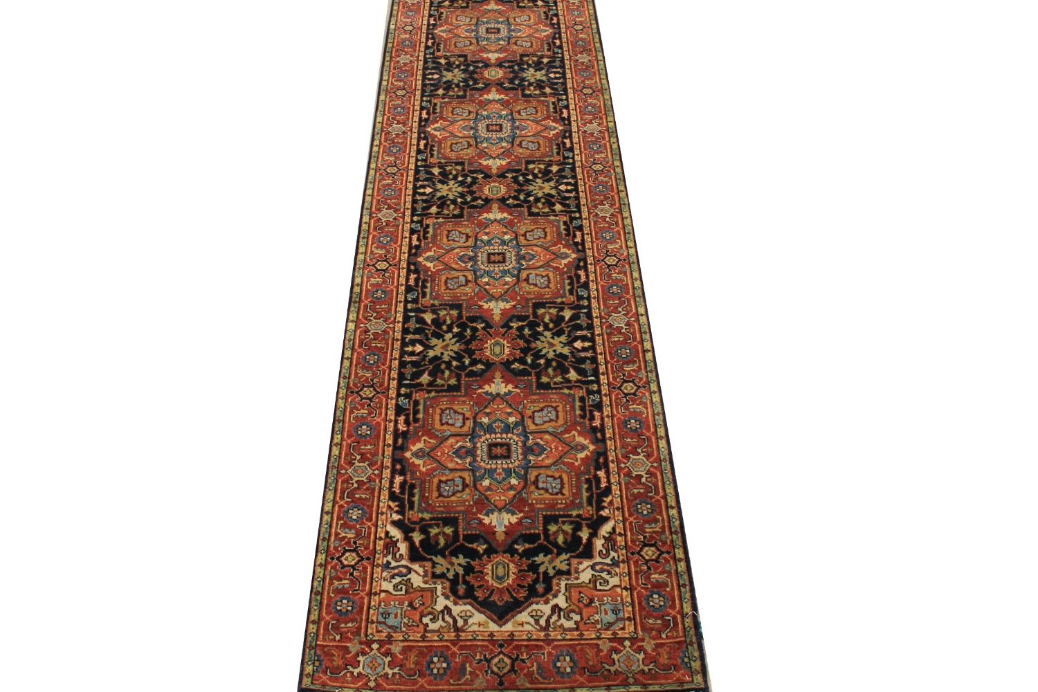10 ft. Runner Heriz/Serapi Hand Knotted Wool Area Rug - MR028919