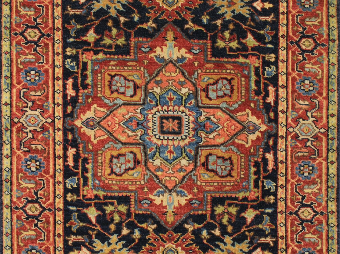 10 ft. Runner Heriz/Serapi Hand Knotted Wool Area Rug - MR028919