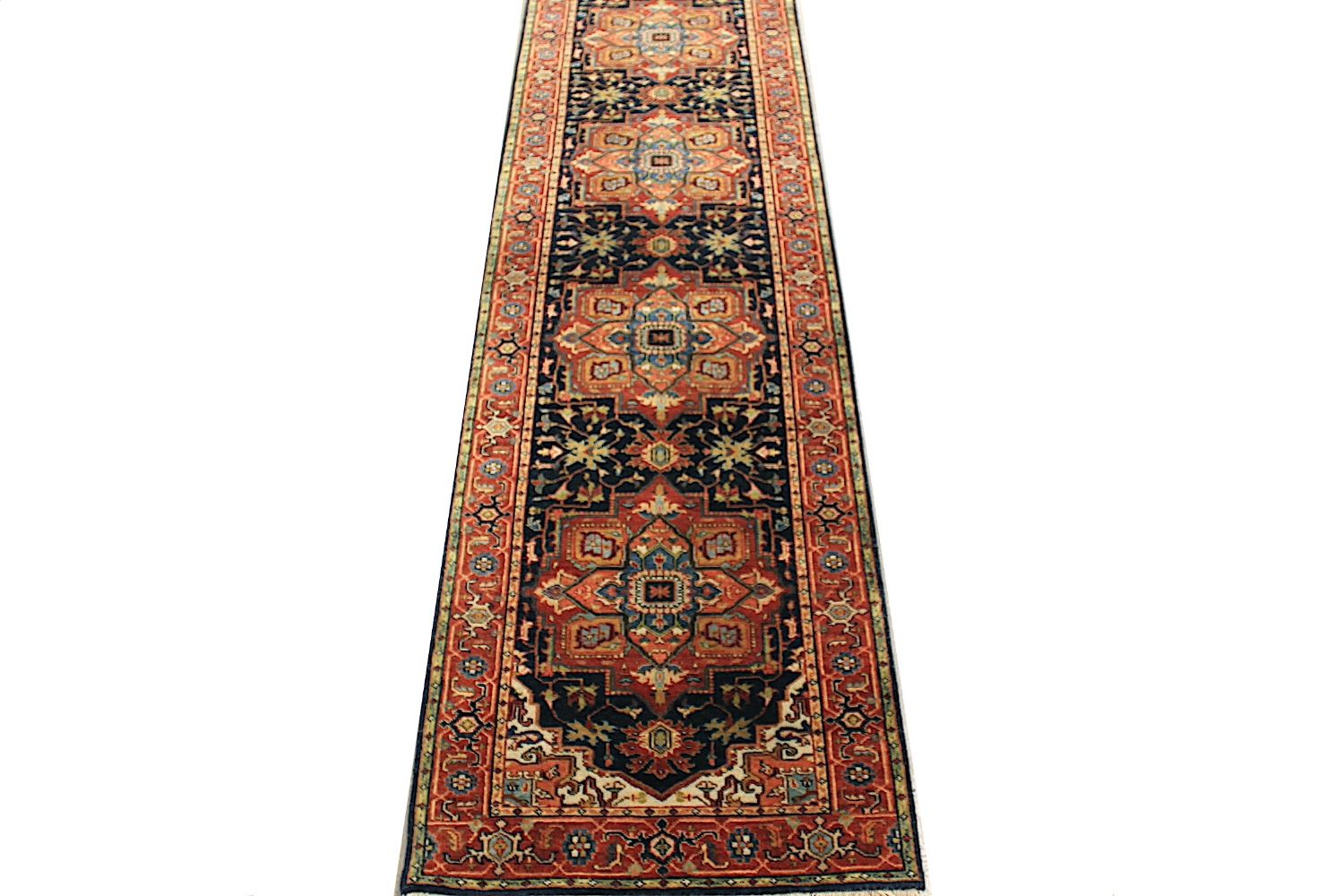 10 ft. Runner Heriz/Serapi Hand Knotted Wool Area Rug - MR028919