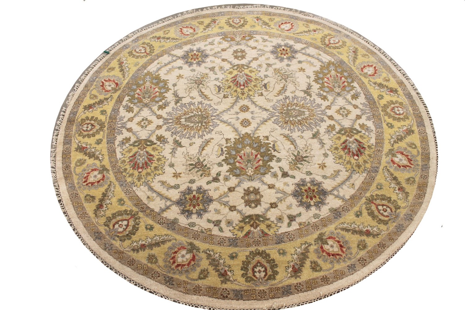 6 ft. - 7 ft. Round & Square Traditional Hand Knotted Wool Area Rug - MR028961