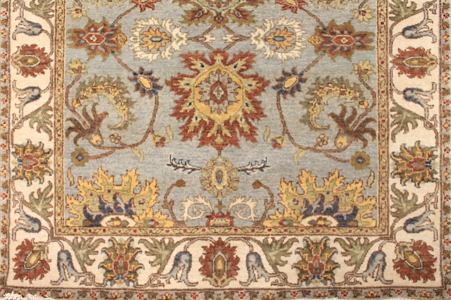 Wide Runner Traditional Hand Knotted Wool Area Rug - MR028983