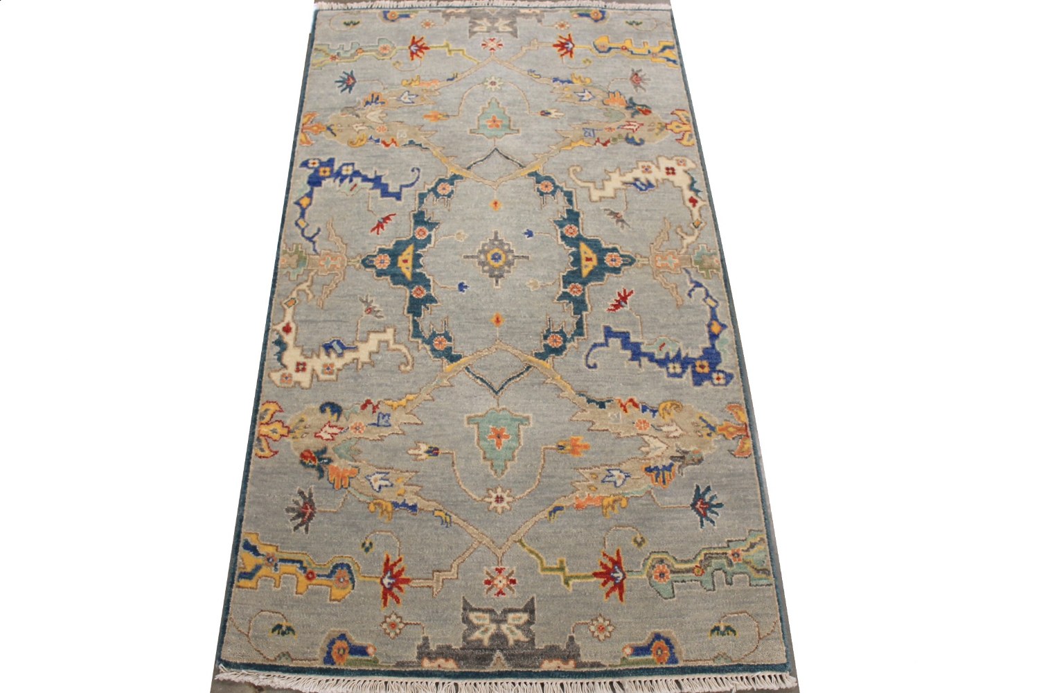3x5 Traditional Hand Knotted Wool Area Rug - MR029082