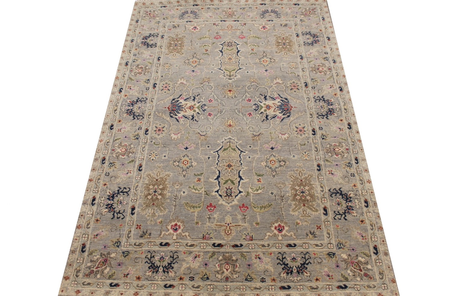 4x6 Traditional Hand Knotted Wool Area Rug - MR029102