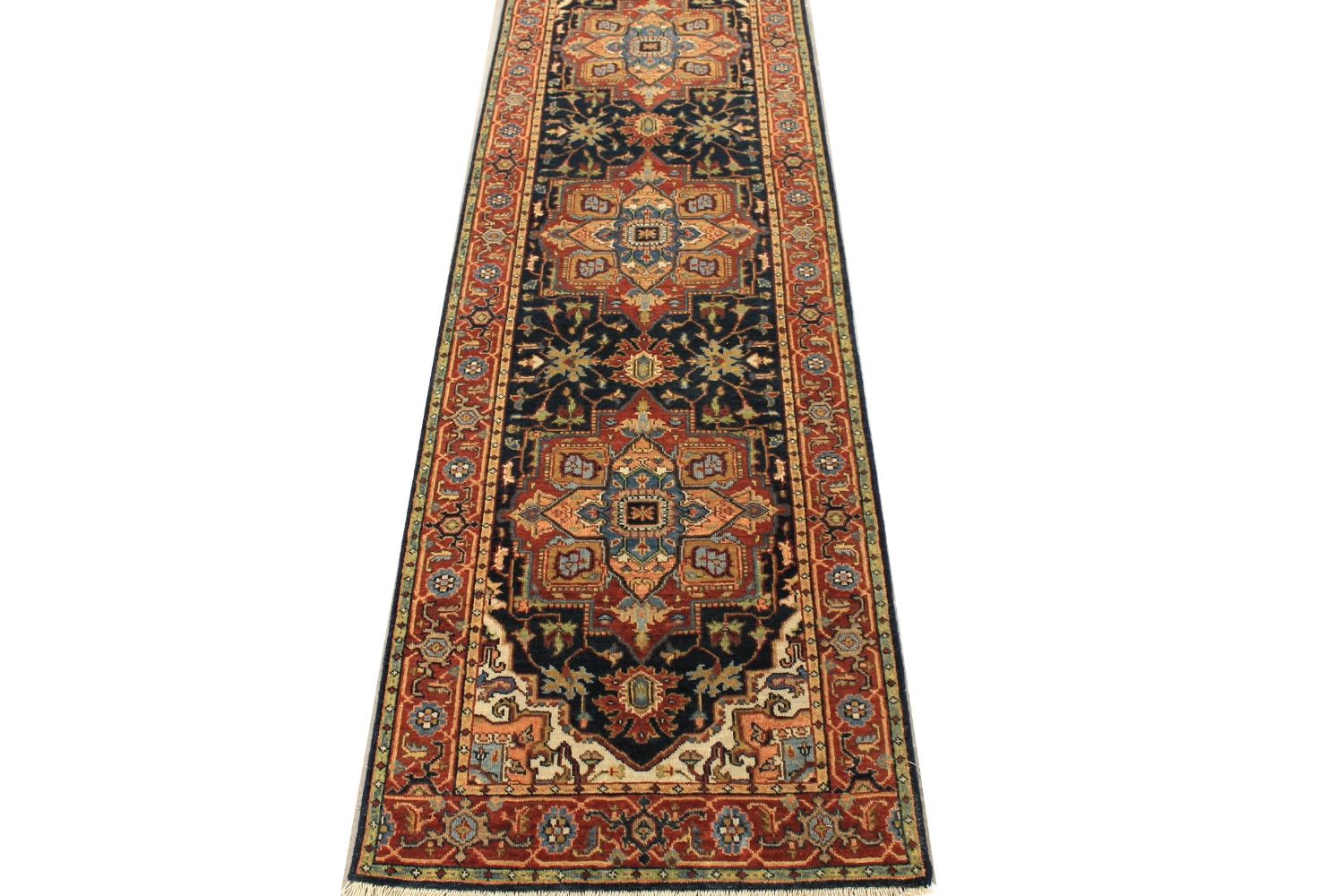 9x12 Heriz/Serapi Hand Knotted Wool Area Rug - MR029118