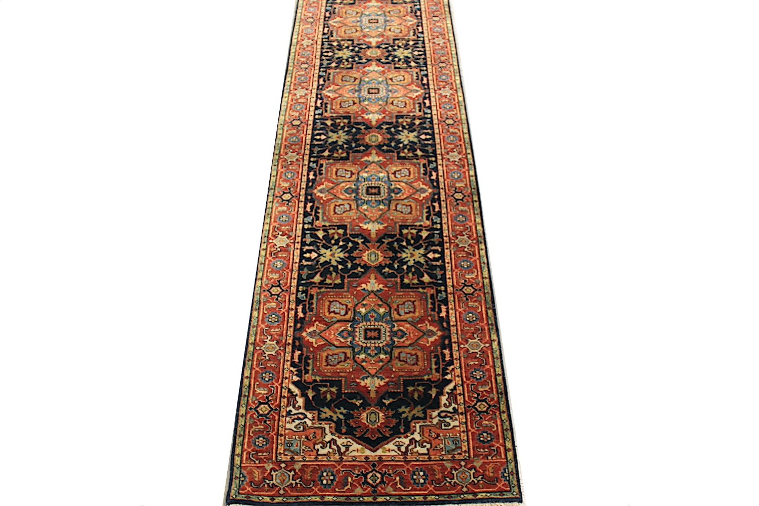 12 ft. Runner Heriz/Serapi Hand Knotted Wool Area Rug - MR029138