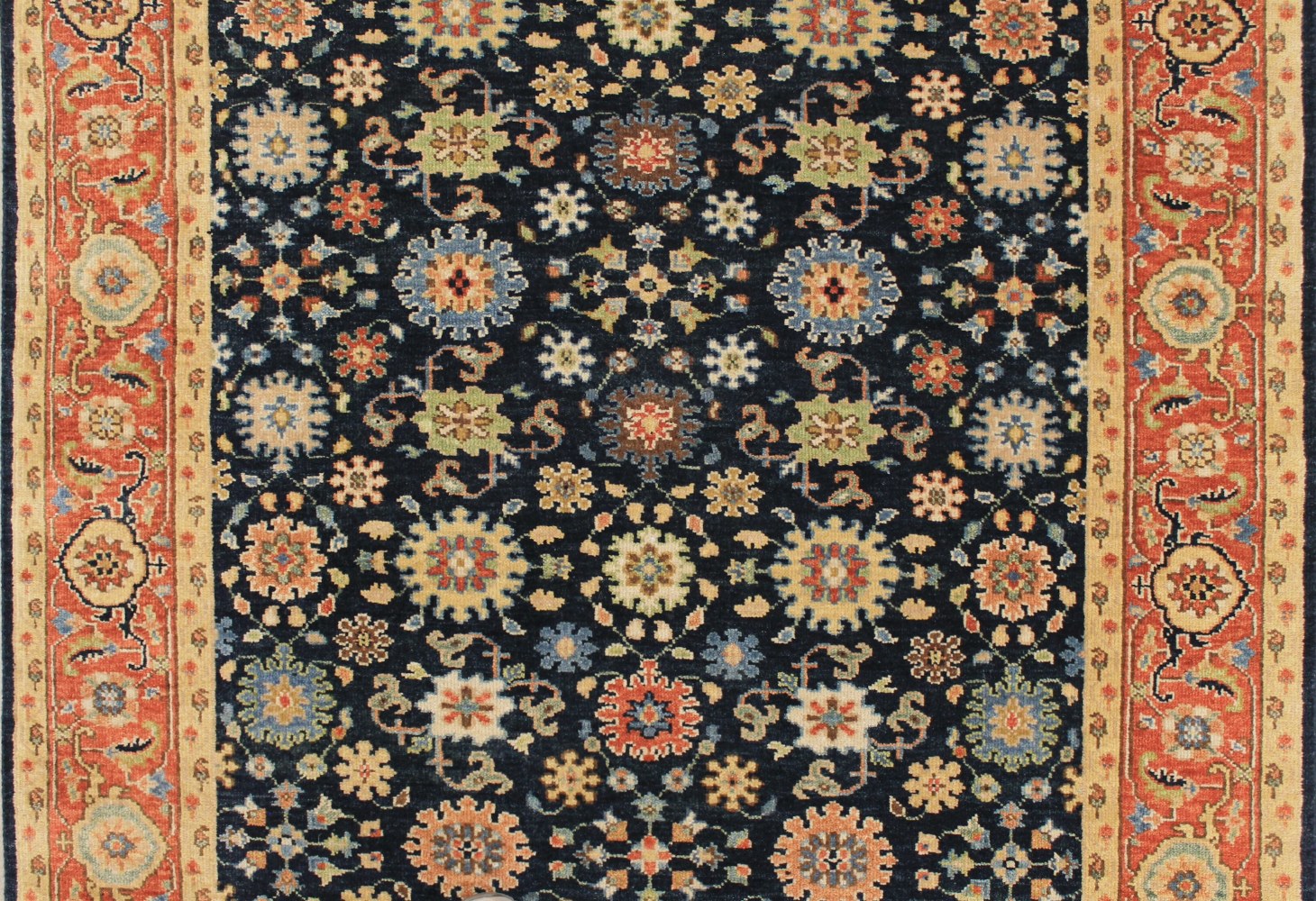 Wide Runner Heriz/Serapi Hand Knotted Wool Area Rug - MR029143