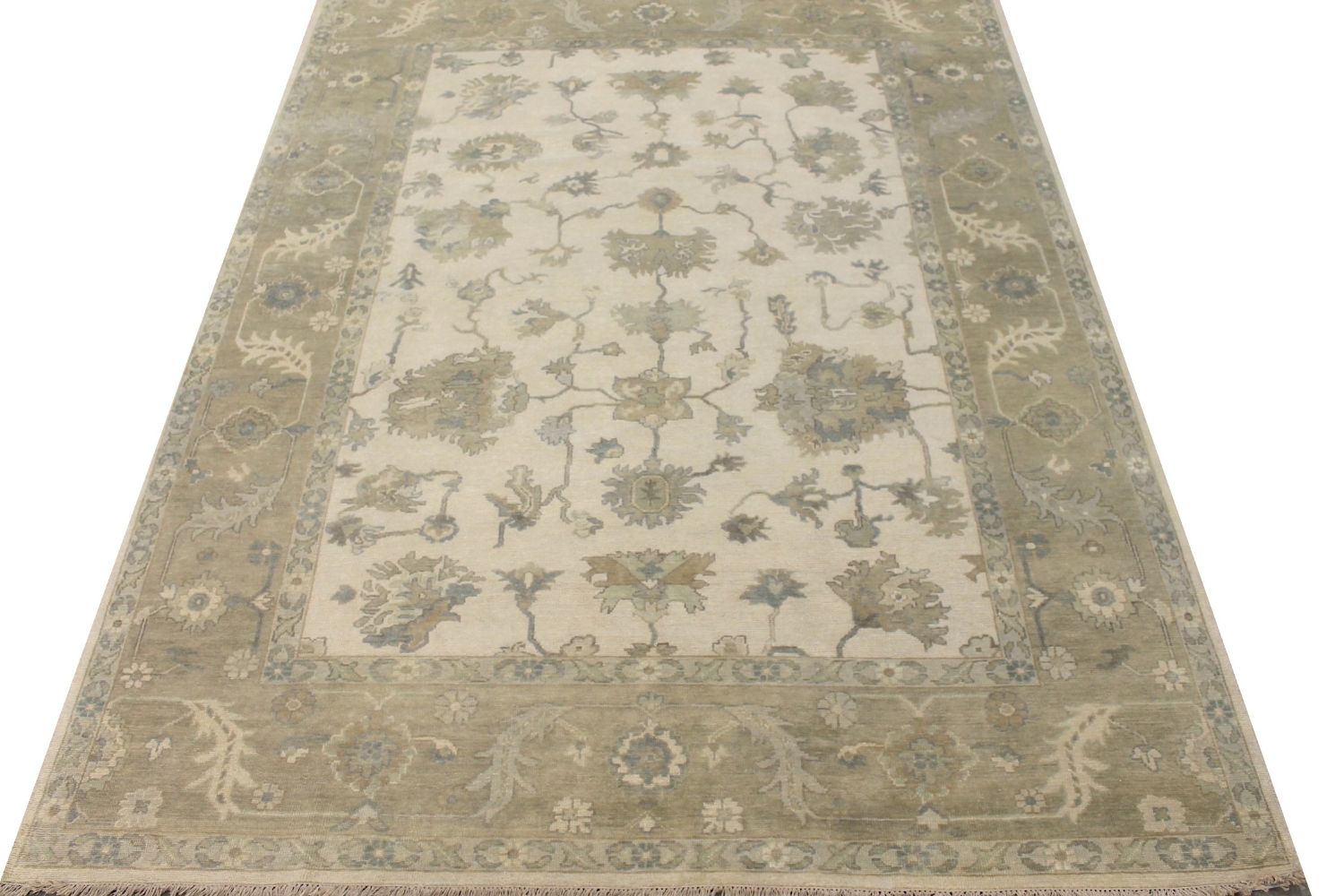 9x12 Oushak Hand Knotted Wool Area Rug - MR029187