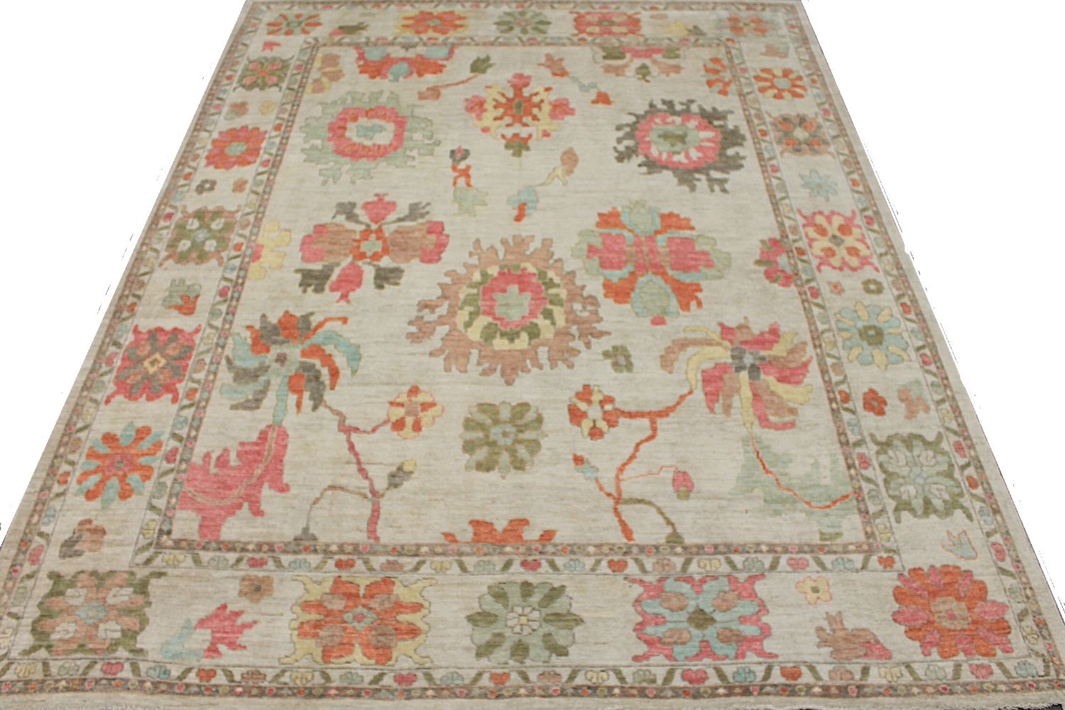 OVERSIZE Oushak Hand Knotted Wool Area Rug - MR029236