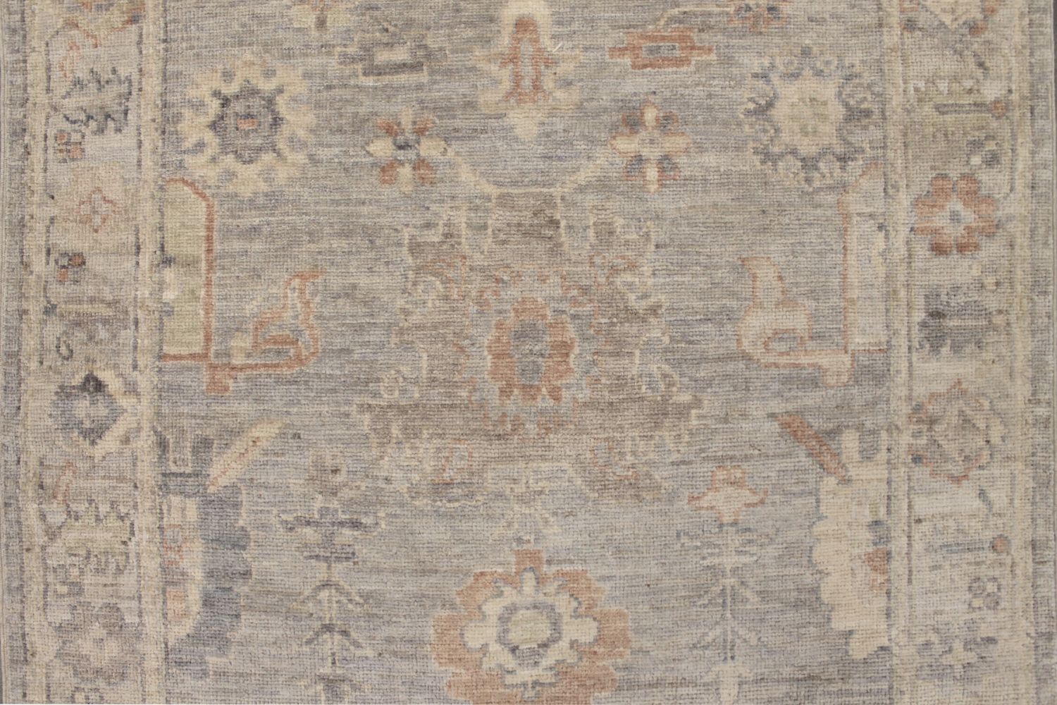 Wide Runner Oushak Hand Knotted Wool Area Rug - MR029251