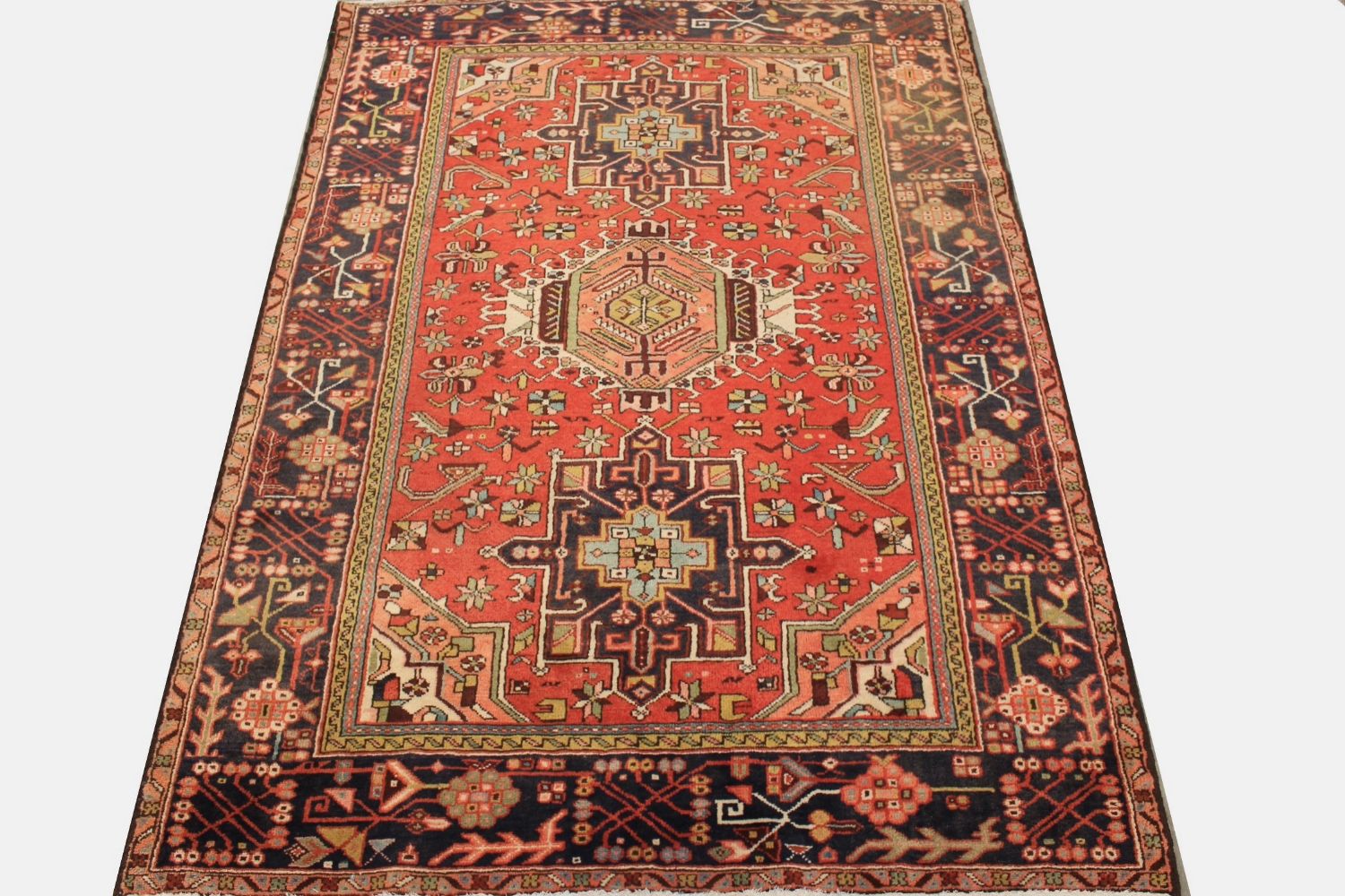5x7/8 Traditional Hand Knotted Wool Area Rug - MR029510