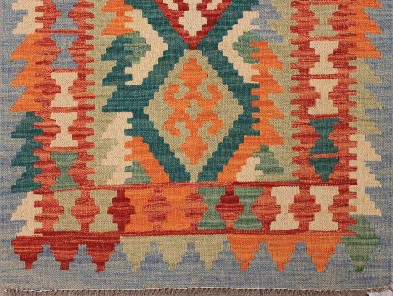 10 ft. Runner Flat Weave Hand Knotted Wool Area Rug - MR029518