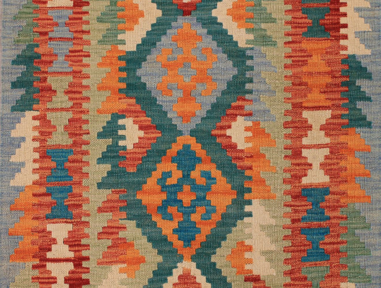10 ft. Runner Flat Weave Hand Knotted Wool Area Rug - MR029518
