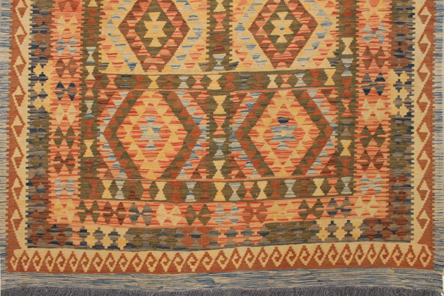 5x7/8 Flat Weave Hand Knotted Wool Area Rug - MR029524