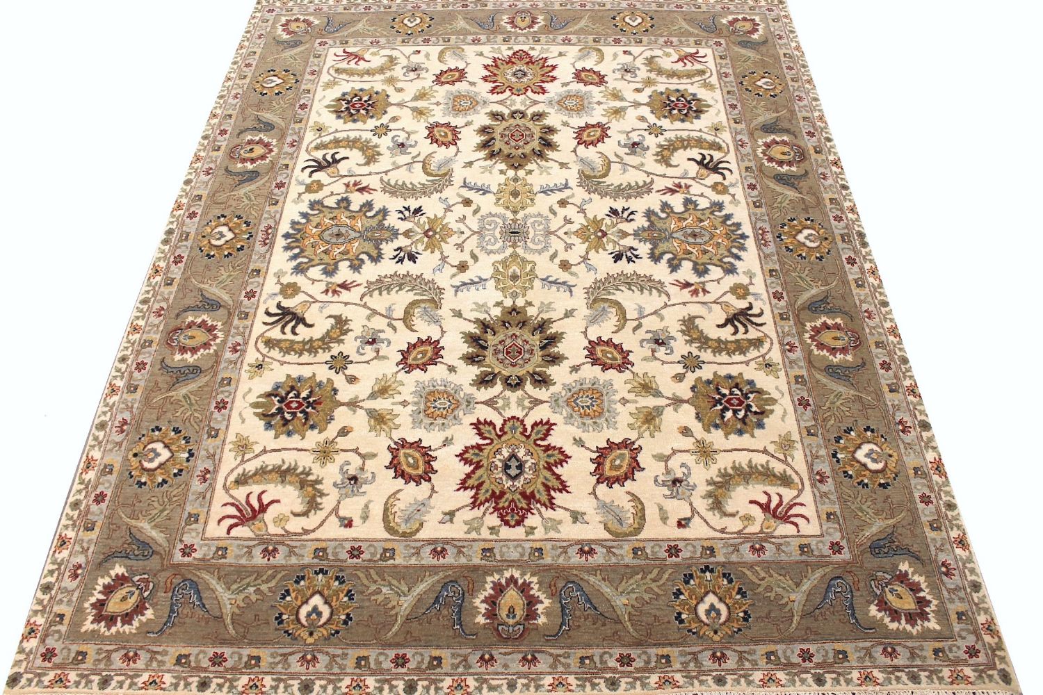 8x10 Traditional Hand Knotted Wool Area Rug - MR029575