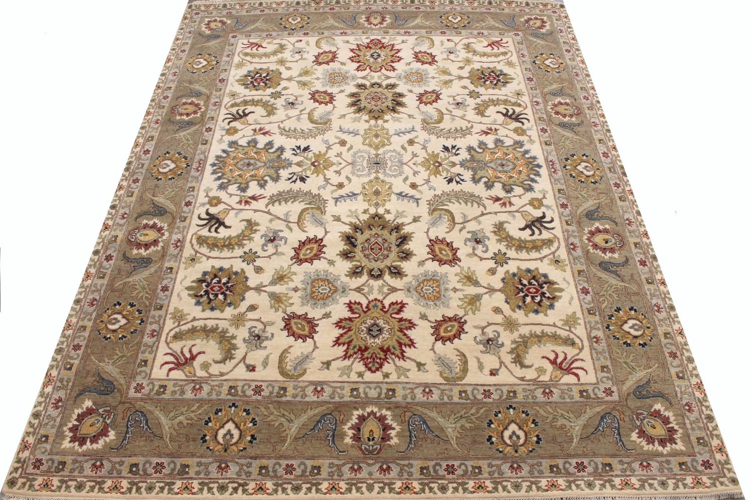 8x10 Traditional Hand Knotted Wool Area Rug - MR029575