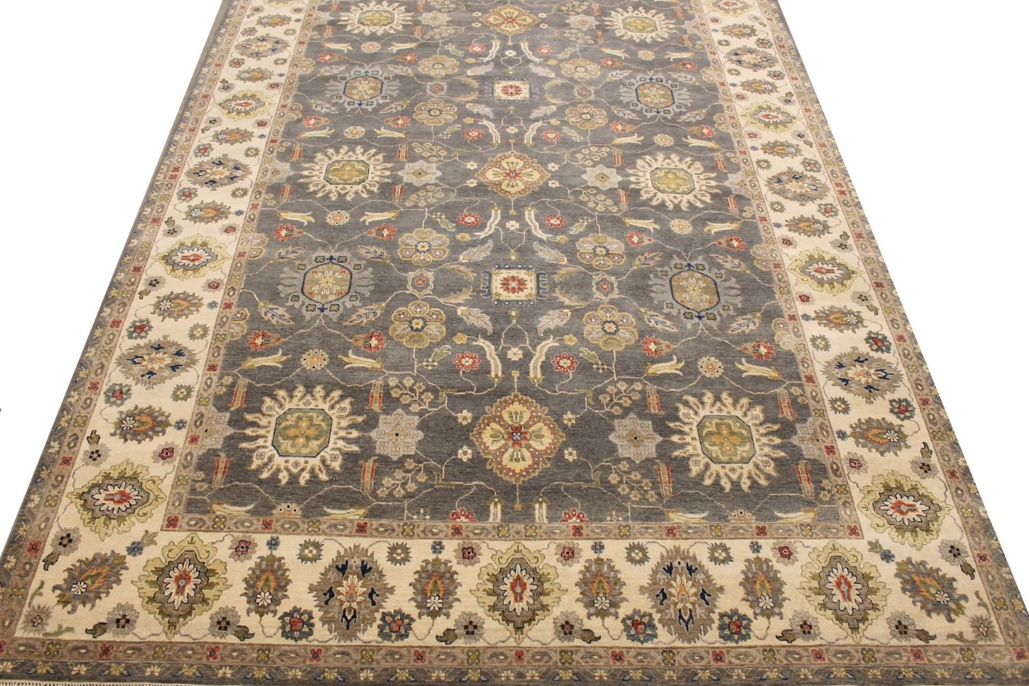 10x14 Traditional Hand Knotted Wool Area Rug - MR029580