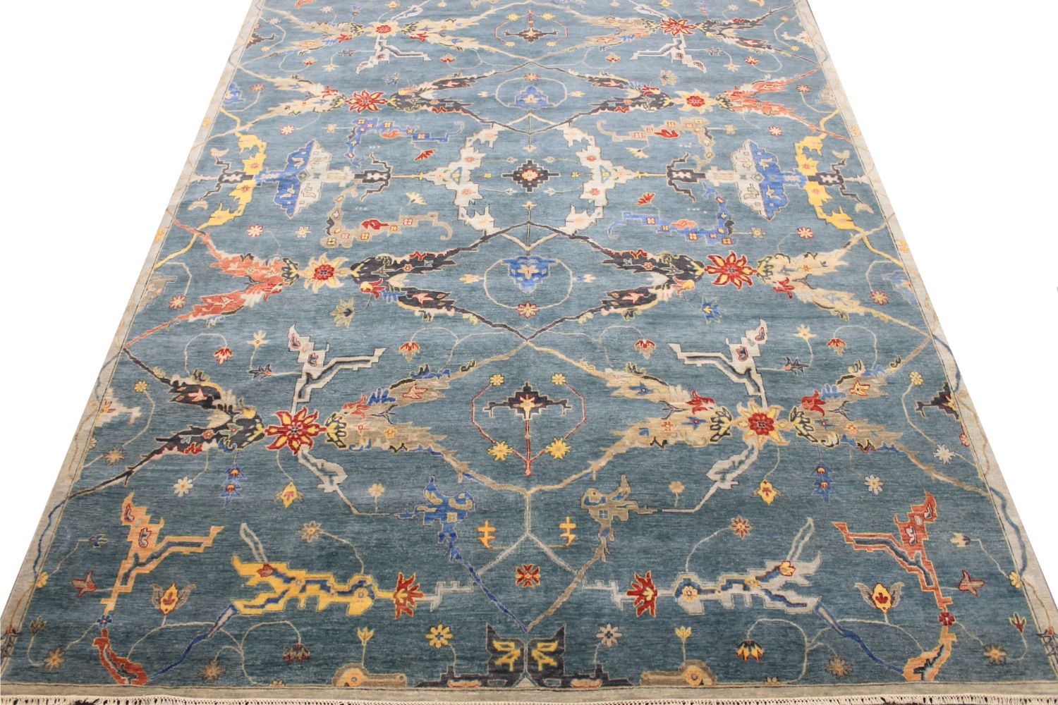 10x14 Traditional Hand Knotted Wool Area Rug - MR029581