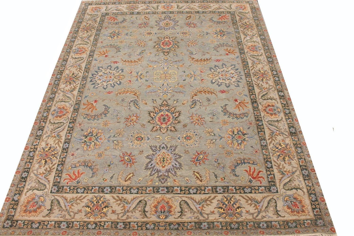 9x12 Traditional Hand Knotted Wool Area Rug - MR029584