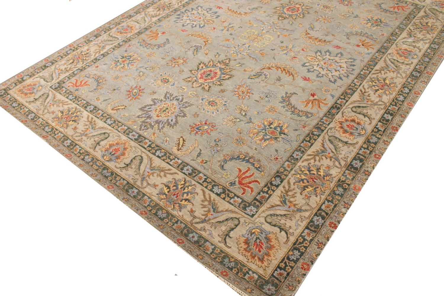 9x12 Traditional Hand Knotted Wool Area Rug - MR029584