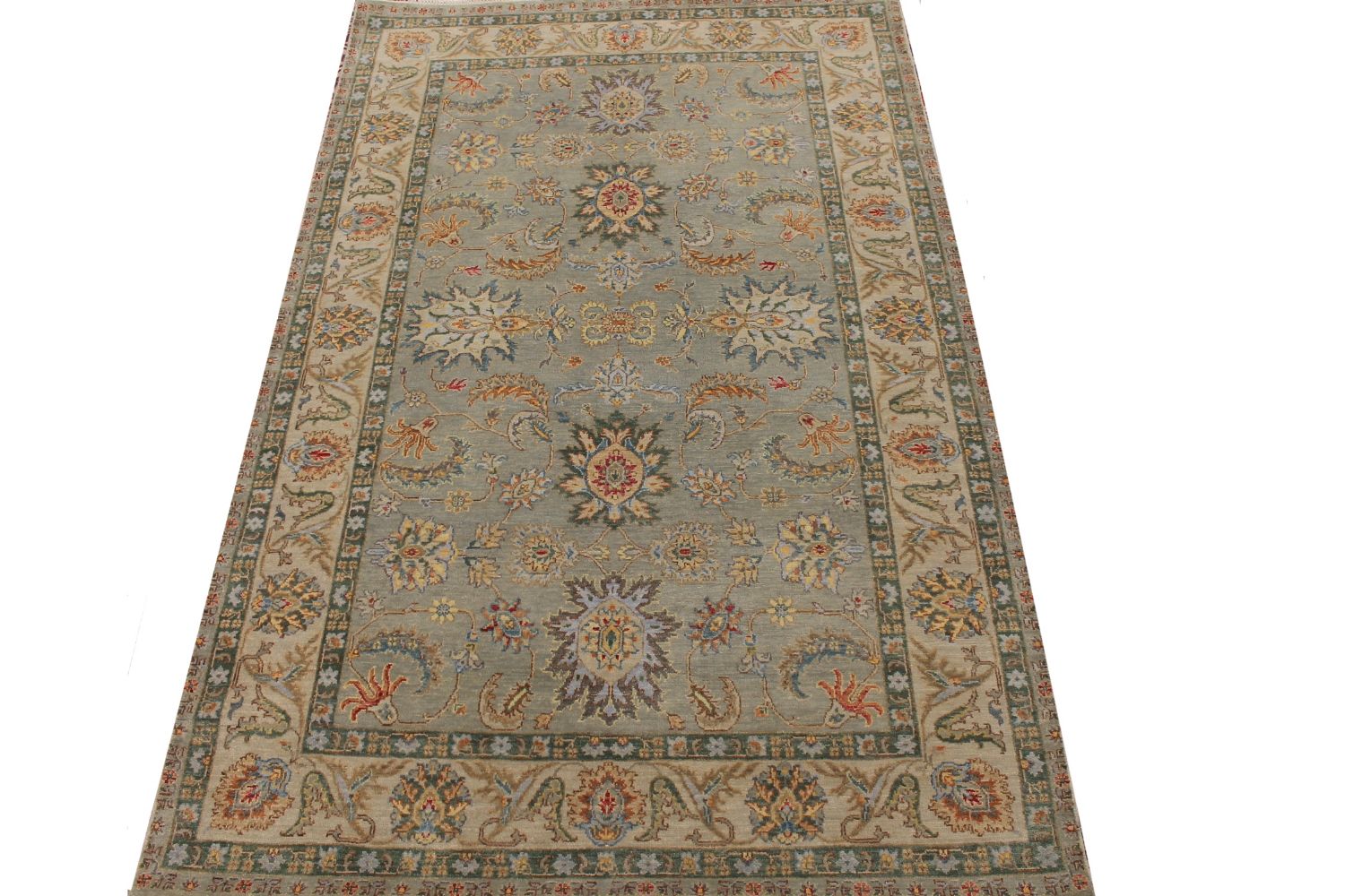 5x7/8 Traditional Hand Knotted Wool Area Rug - MR029586