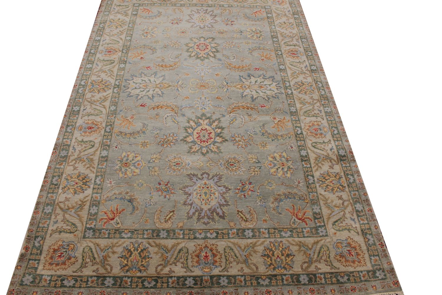 5x7/8 Traditional Hand Knotted Wool Area Rug - MR029586