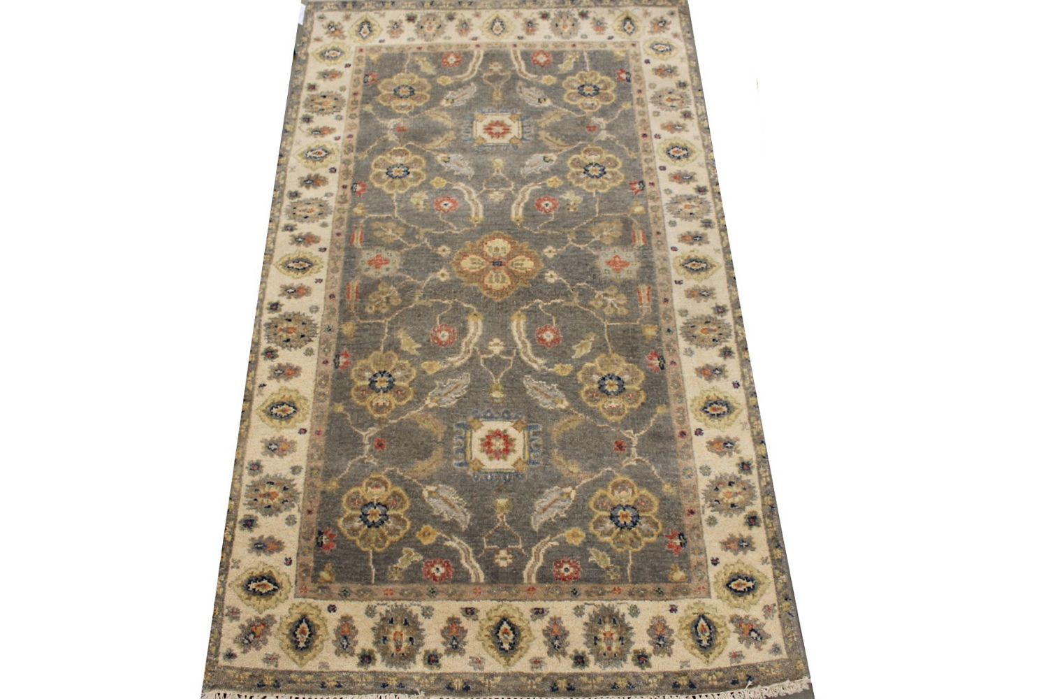 3x5 Traditional Hand Knotted Wool Area Rug - MR029589