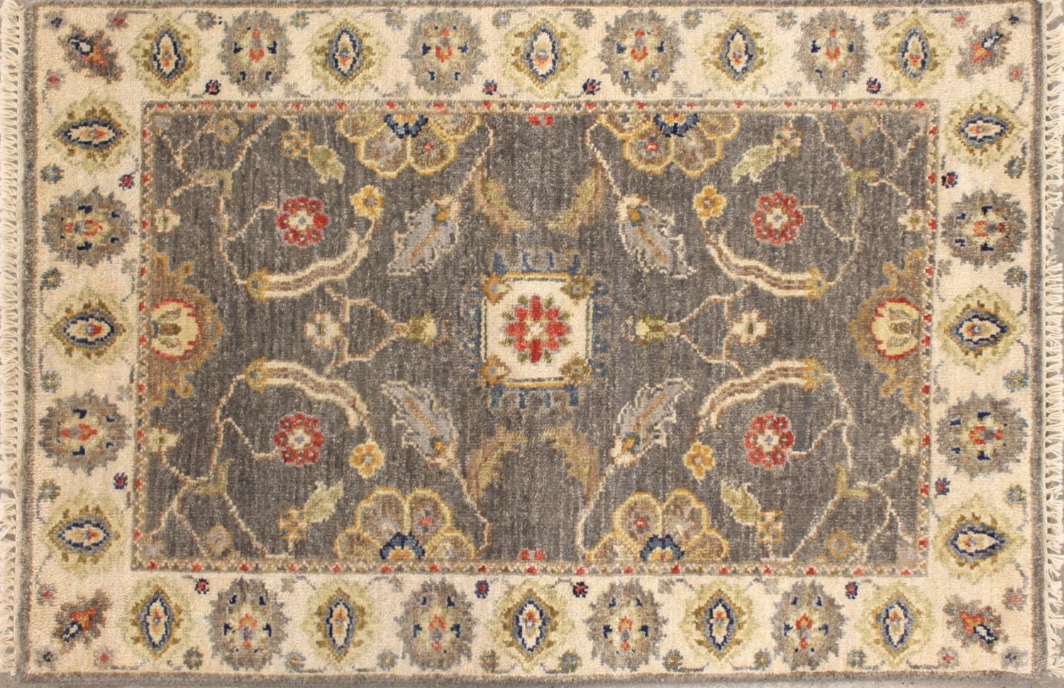 2X3 Traditional Hand Knotted Wool Area Rug - MR029593