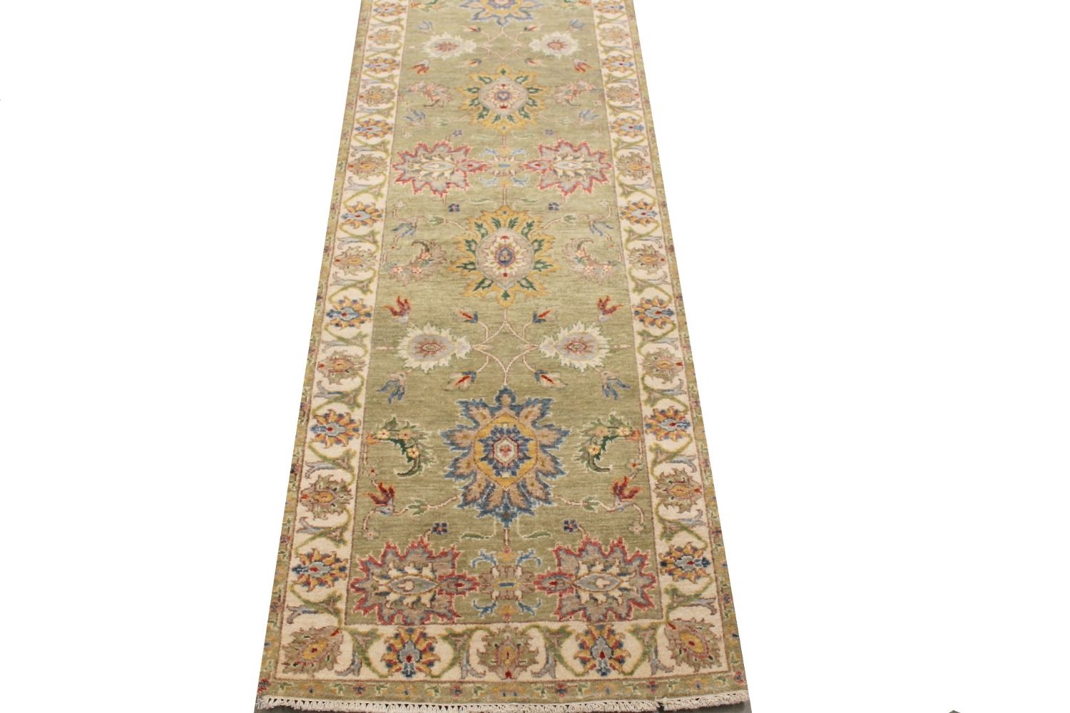 8 ft. Runner Traditional Hand Knotted Wool Area Rug - MR029597