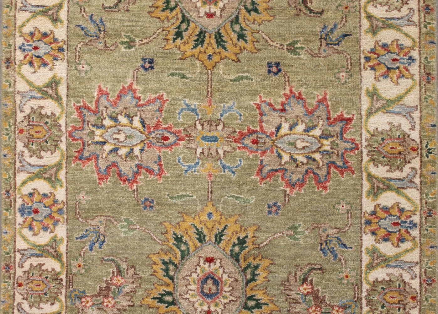 6 ft. Runner Traditional Hand Knotted Wool Area Rug - MR029598