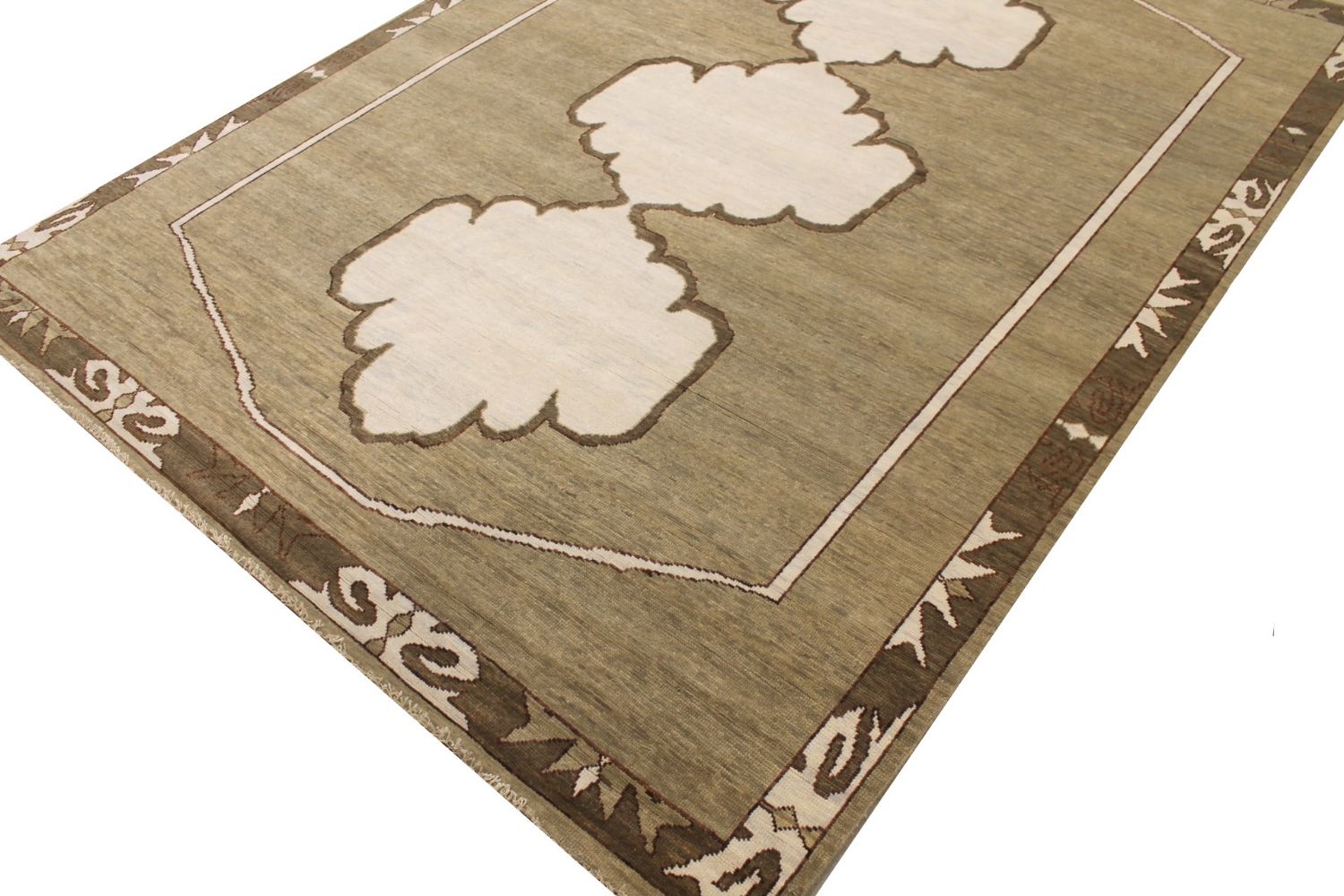 9x12 Tribal Hand Knotted Wool Area Rug - MR029599