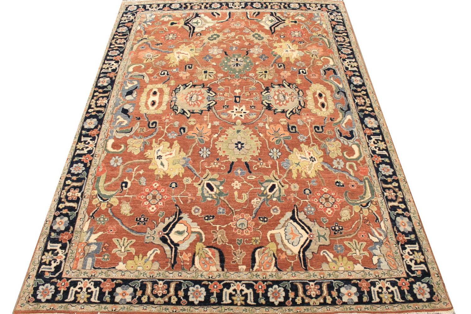 9x12 Traditional Hand Knotted Wool Area Rug - MR029601
