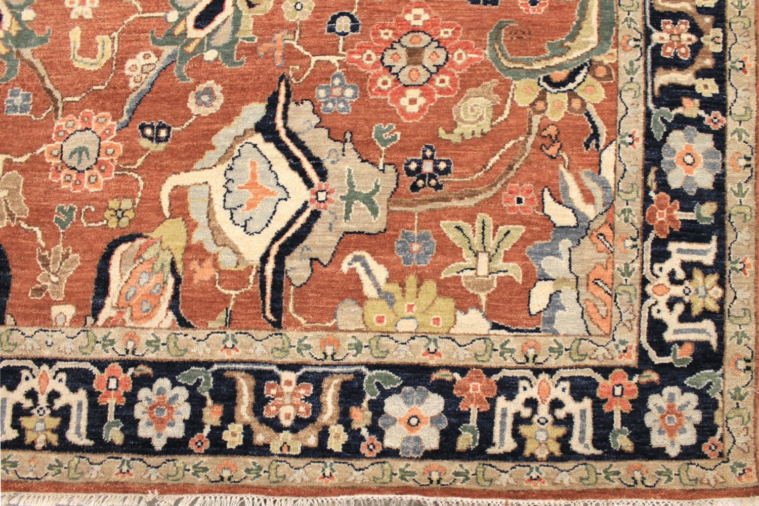 9x12 Traditional Hand Knotted Wool Area Rug - MR029601