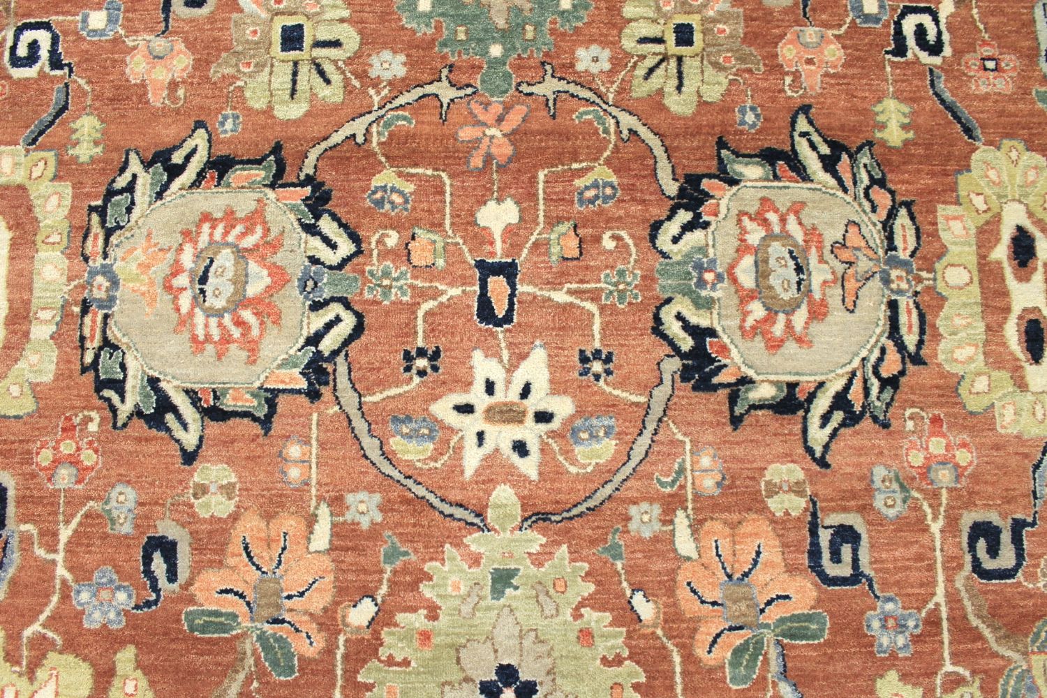 9x12 Traditional Hand Knotted Wool Area Rug - MR029601