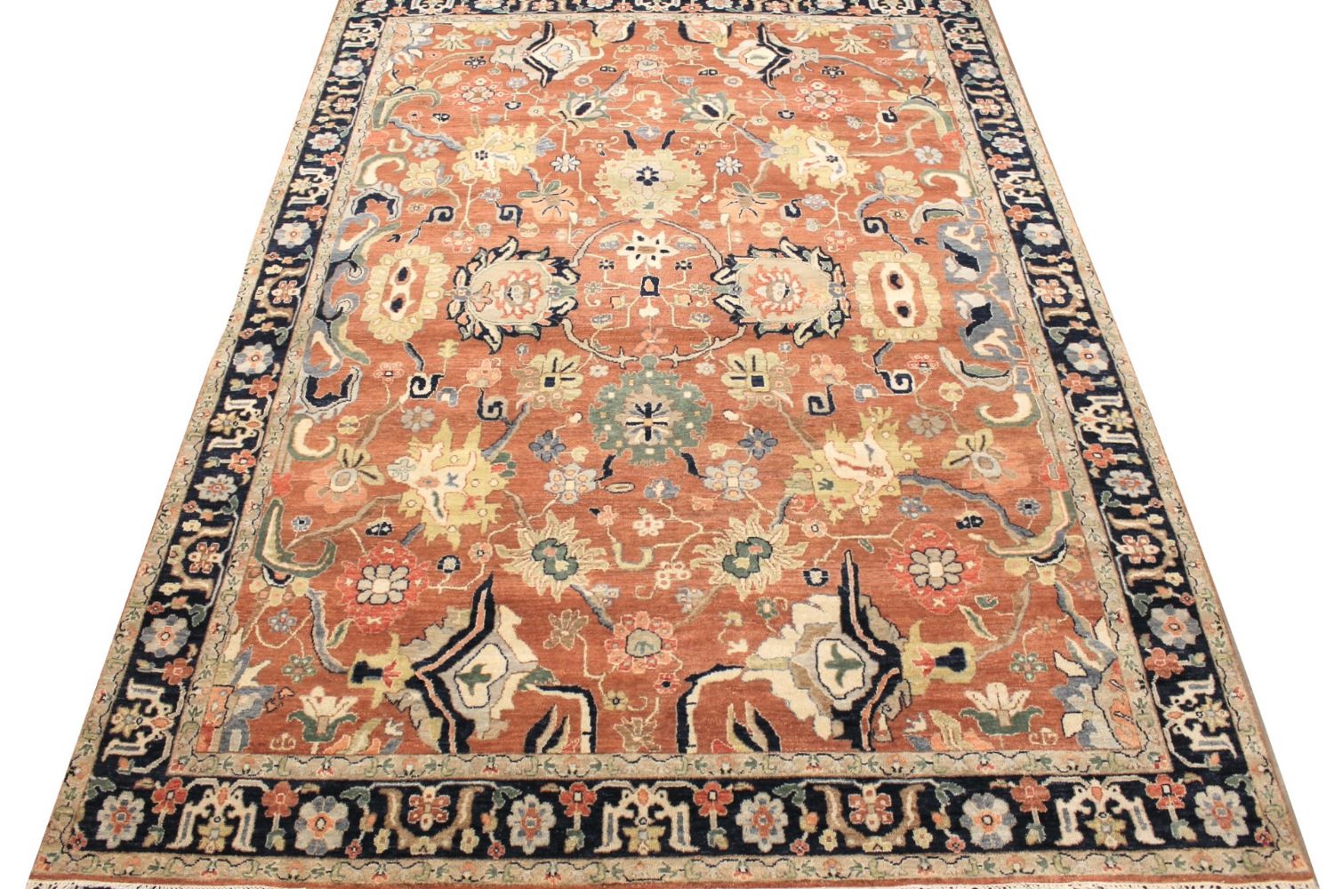 9x12 Traditional Hand Knotted Wool Area Rug - MR029601