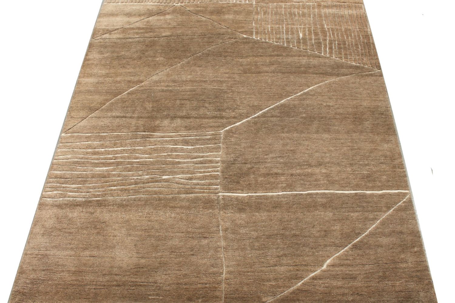 8x10 Casual Hand Knotted Wool Area Rug - MR029602