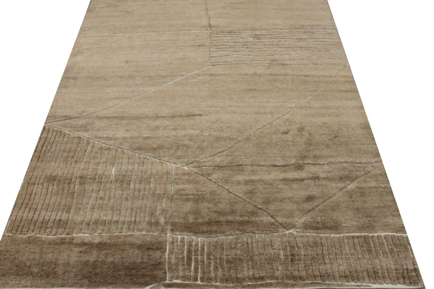 8x10 Casual Hand Knotted Wool Area Rug - MR029602