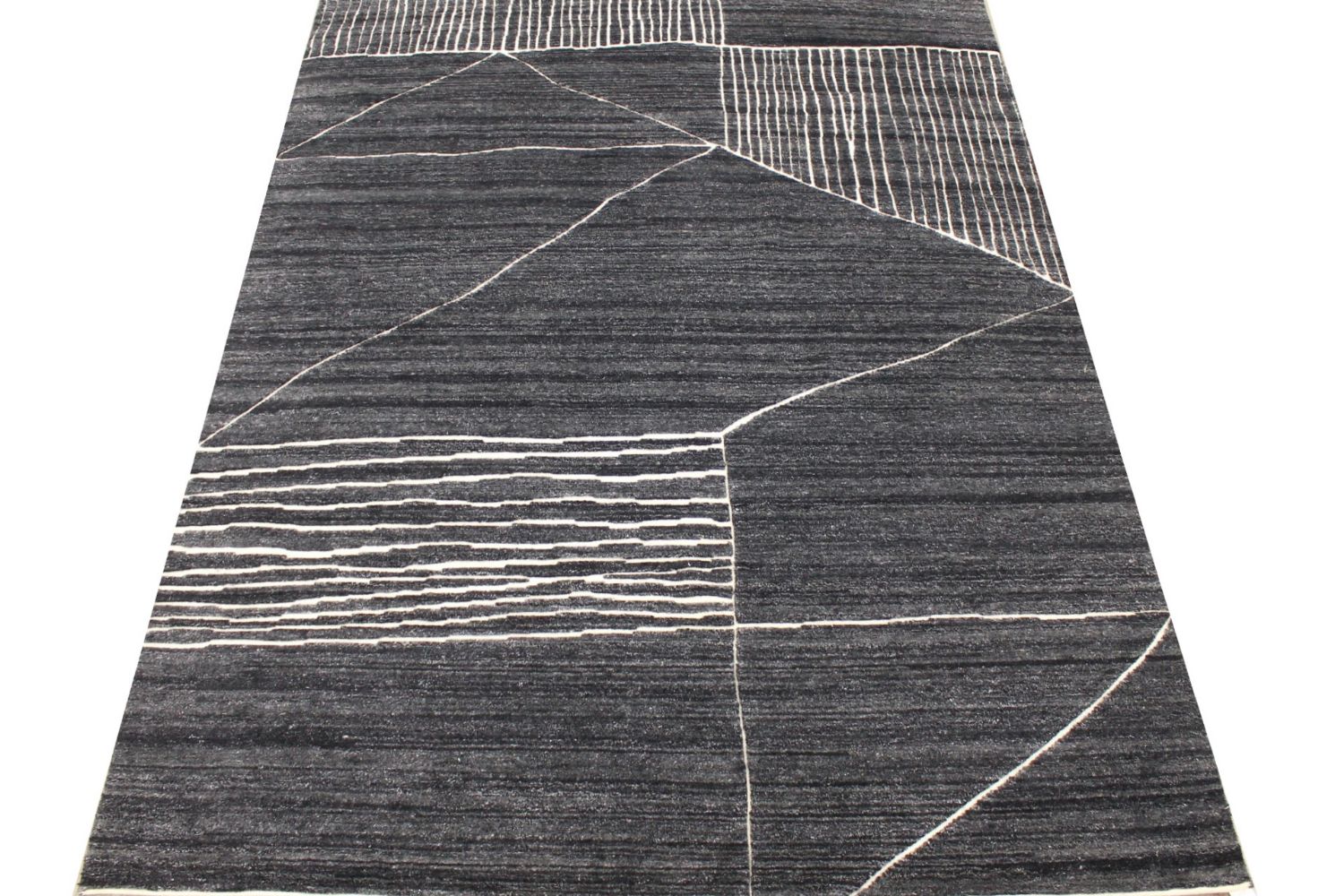8x10 Casual Hand Knotted Wool Area Rug - MR029604