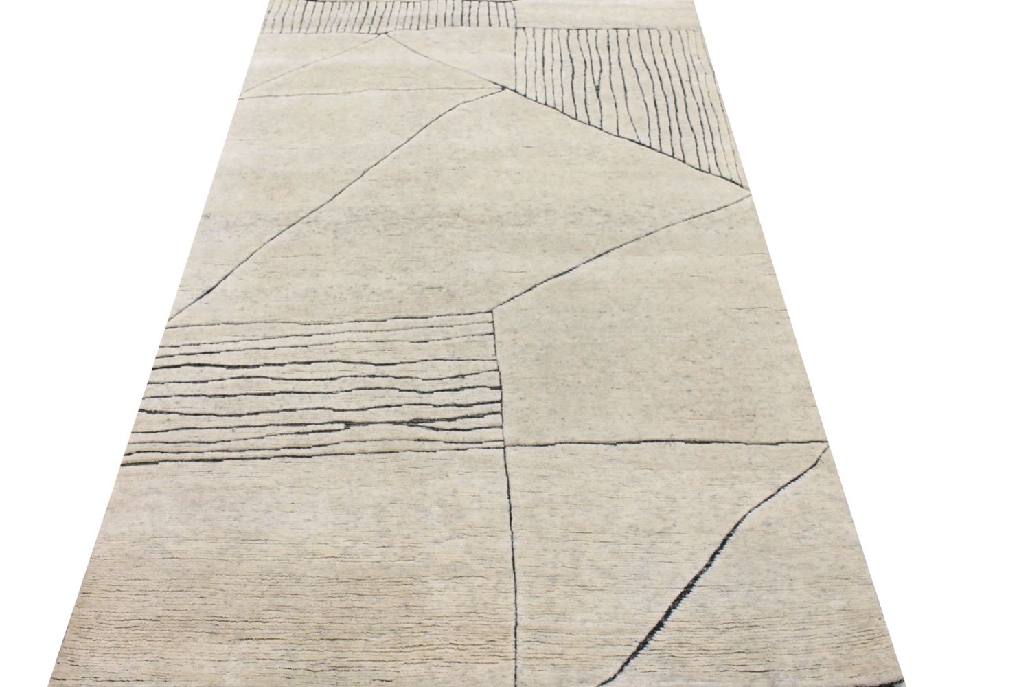 6x9 Casual Hand Knotted Wool Area Rug - MR029607