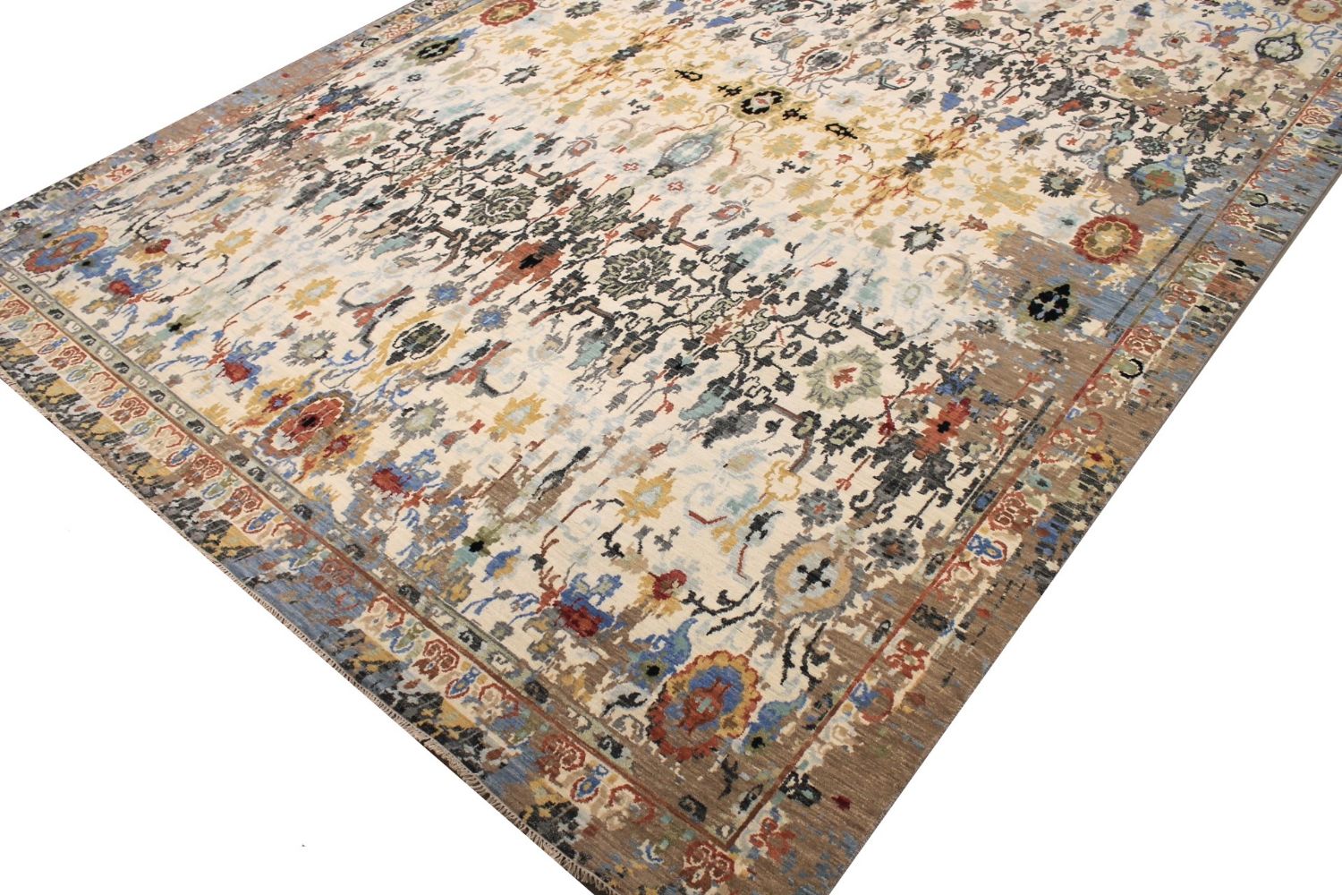 10x14 Transitional Hand Knotted Wool Area Rug - MR029610
