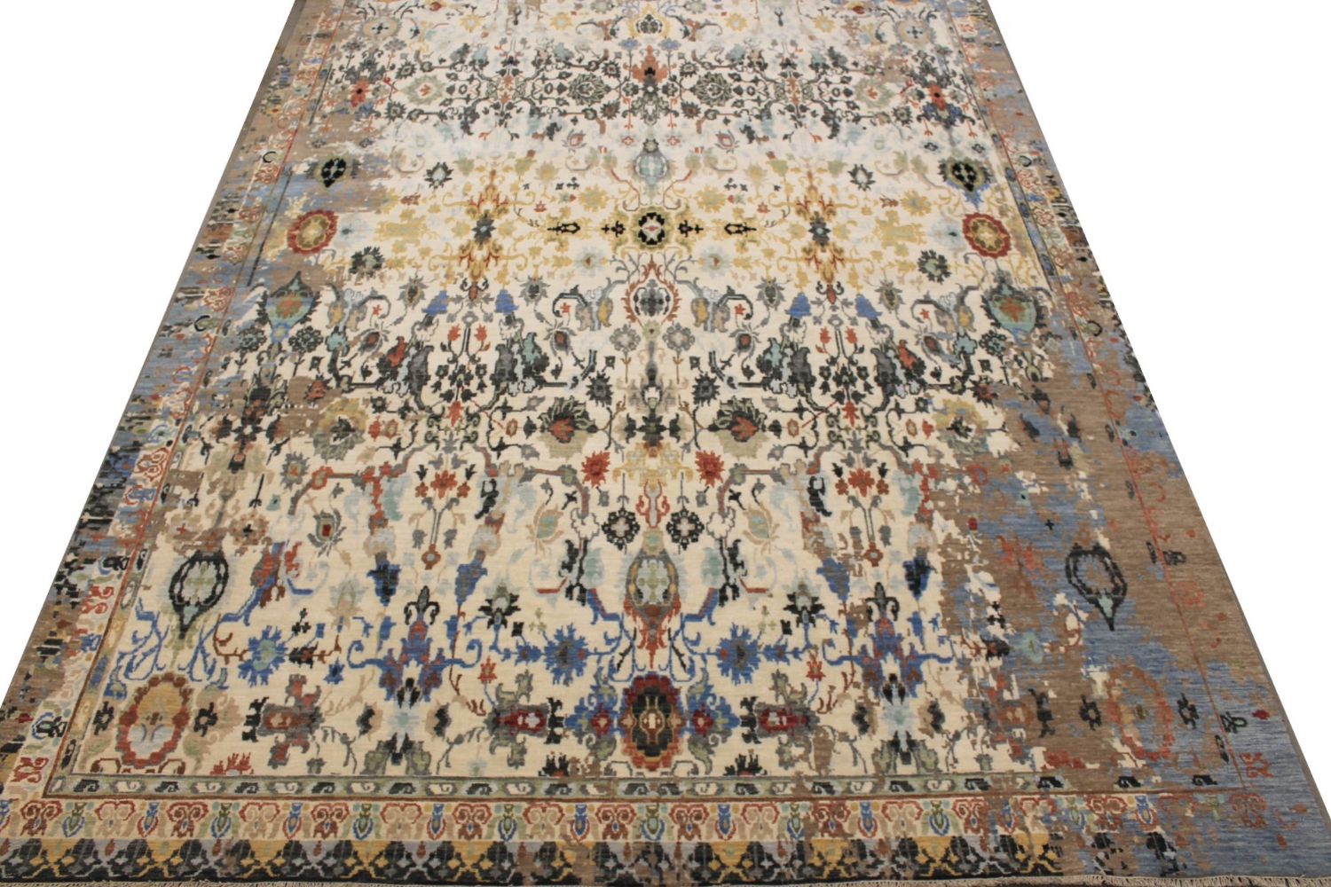 10x14 Transitional Hand Knotted Wool Area Rug - MR029610