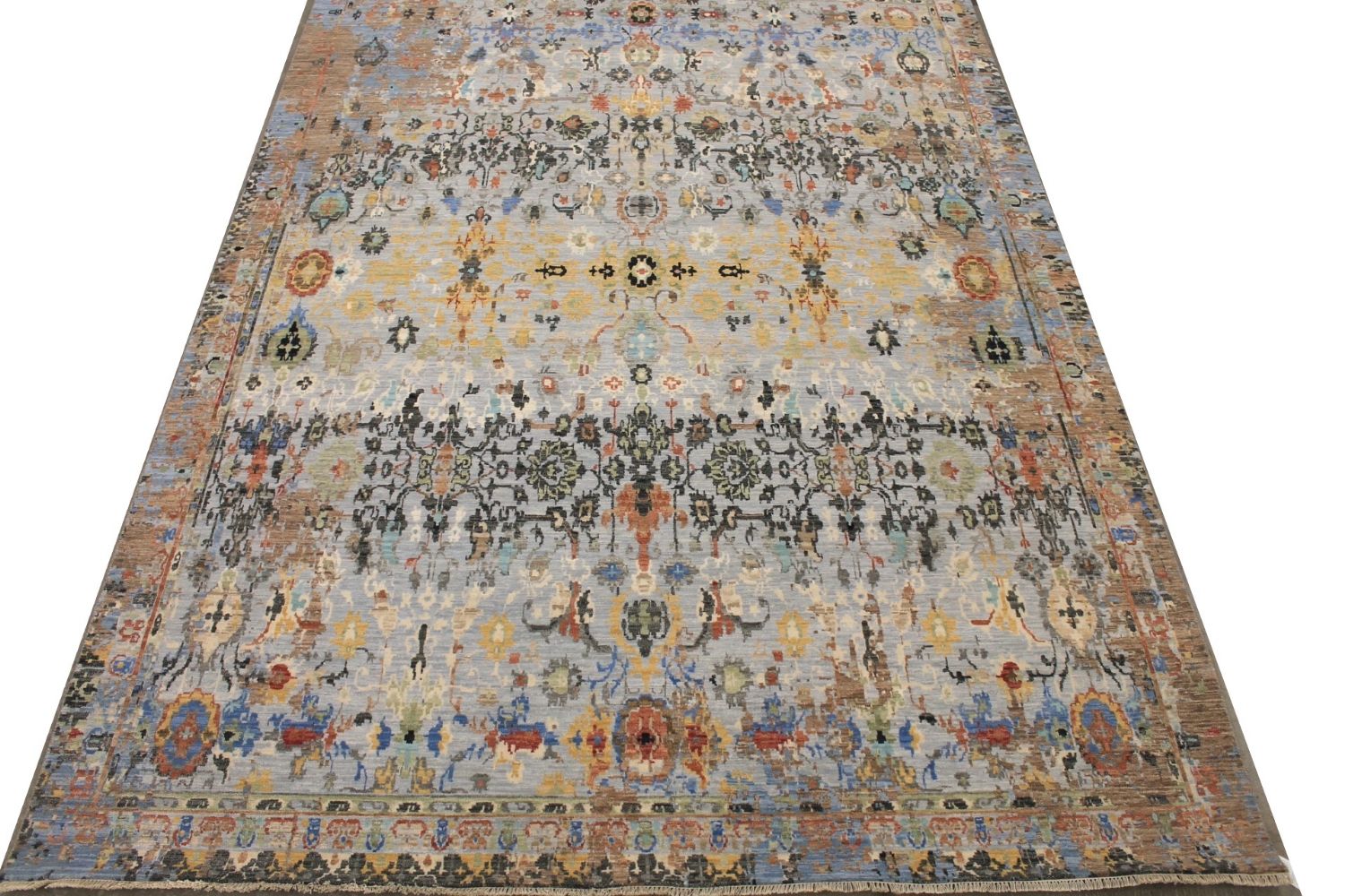9x12 Transitional Hand Knotted Wool Area Rug - MR029611