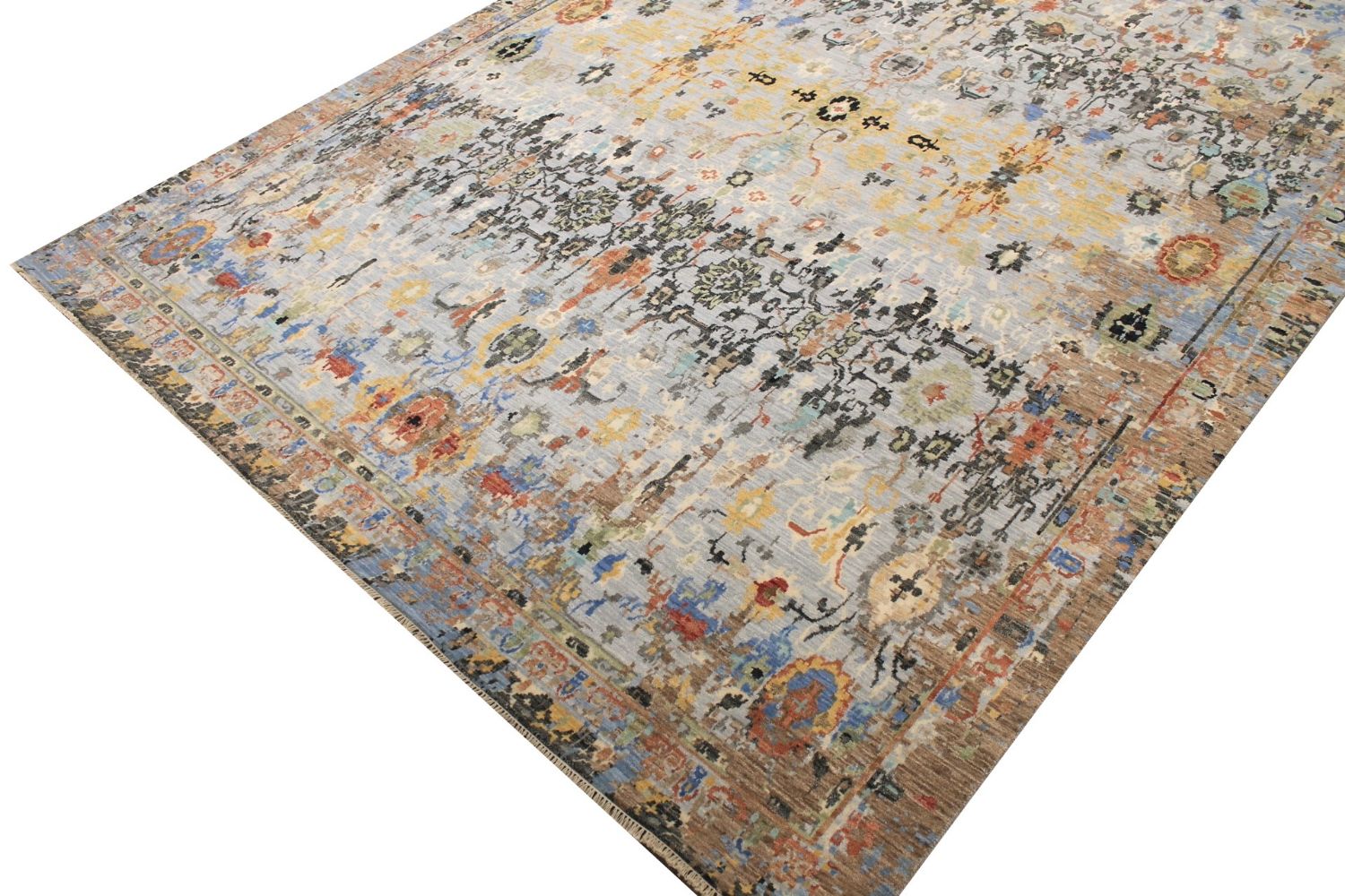 9x12 Transitional Hand Knotted Wool Area Rug - MR029611